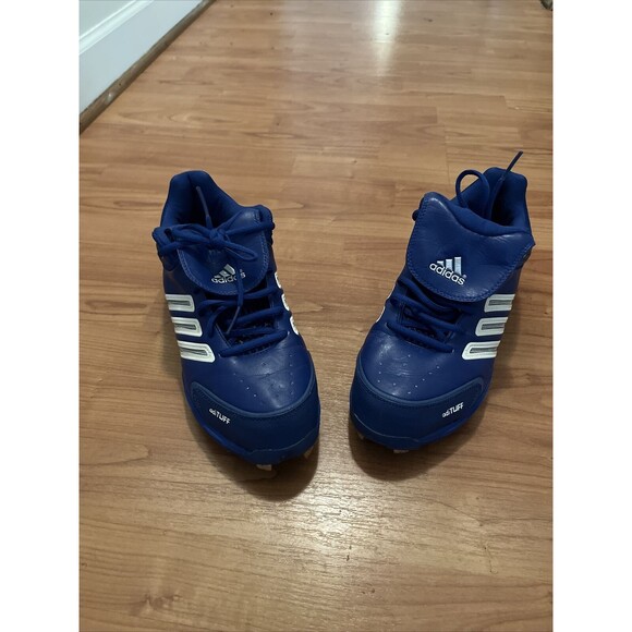 Adidas Men's Baseball Cleats AdiTUFF Size 11.5 Royal Blue - Picture 1 of 16